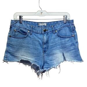 Free People Cut Off Jean Shorts Size 30